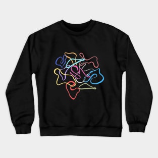 Rainbow Colorful Abstract Artwork Design Crewneck Sweatshirt
